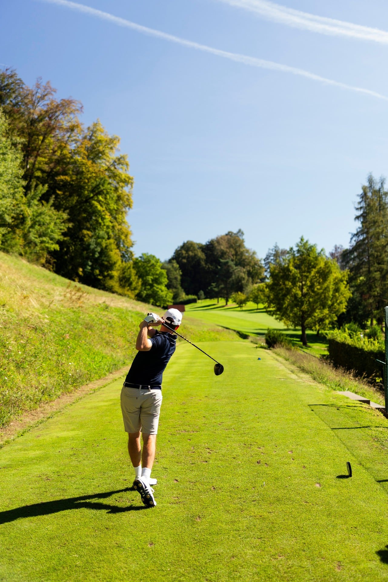 Tee shot at the Lucerne Golf Club, MercedesTrophy Swiss Final 2026